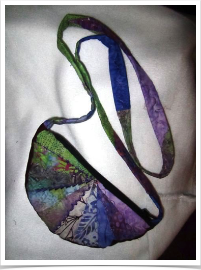 Batik Crescent Bag